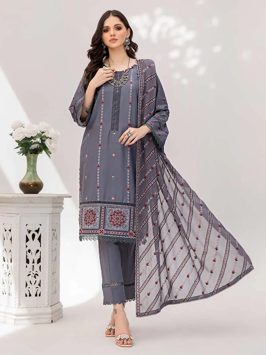 Gul-E-Noor By Aalaya Embroidered Lawn Unstitched 3 Piece Suit - 08