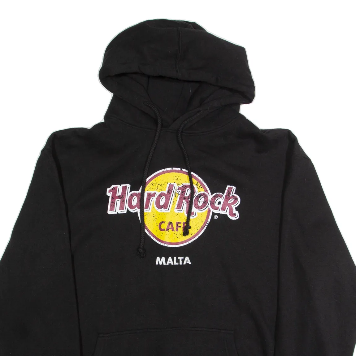 HARD ROCK CAFE Malta Mens Black Hoodie XL