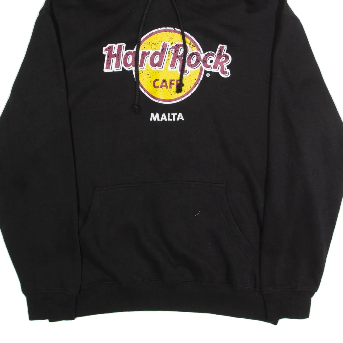 HARD ROCK CAFE Malta Mens Black Hoodie XL