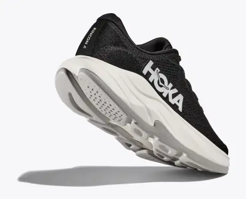 Hoka Women’s Rincon 4 Athletic Shoes-Black/White **Wide Width**