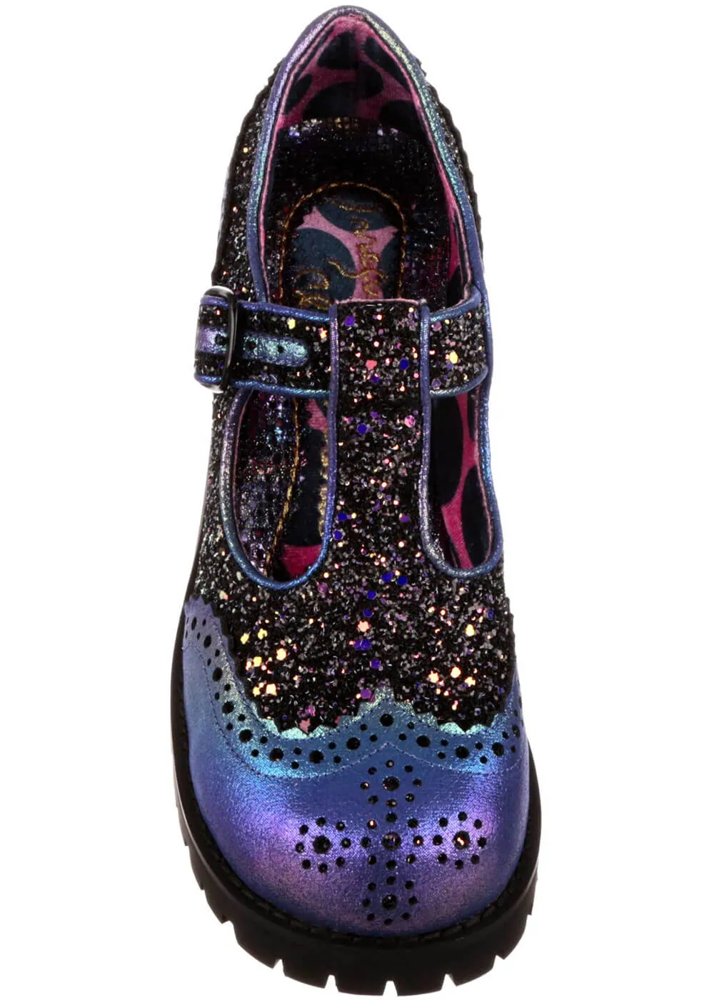 Irregular Choice What A Night Shoes Petrol Blue