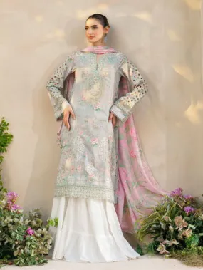 Iznik Festive Embroidered Lawn Unstitched 3Pc Suit SFL-07 Gleam