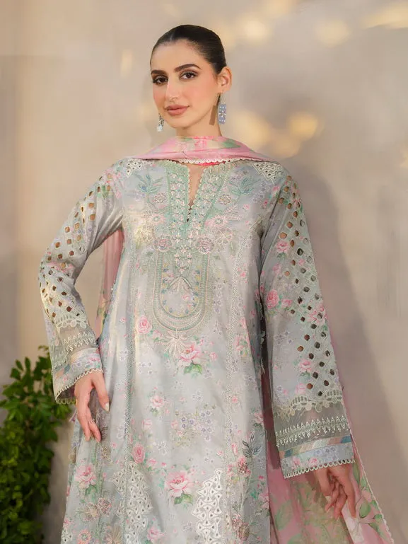 Iznik Festive Embroidered Lawn Unstitched 3Pc Suit SFL-07 Gleam