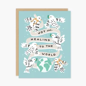 Joy and Healing Christmas Holiday Card