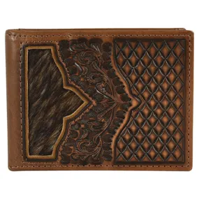 Justin Men's Brindle Bifold Wallet w/Money Clip