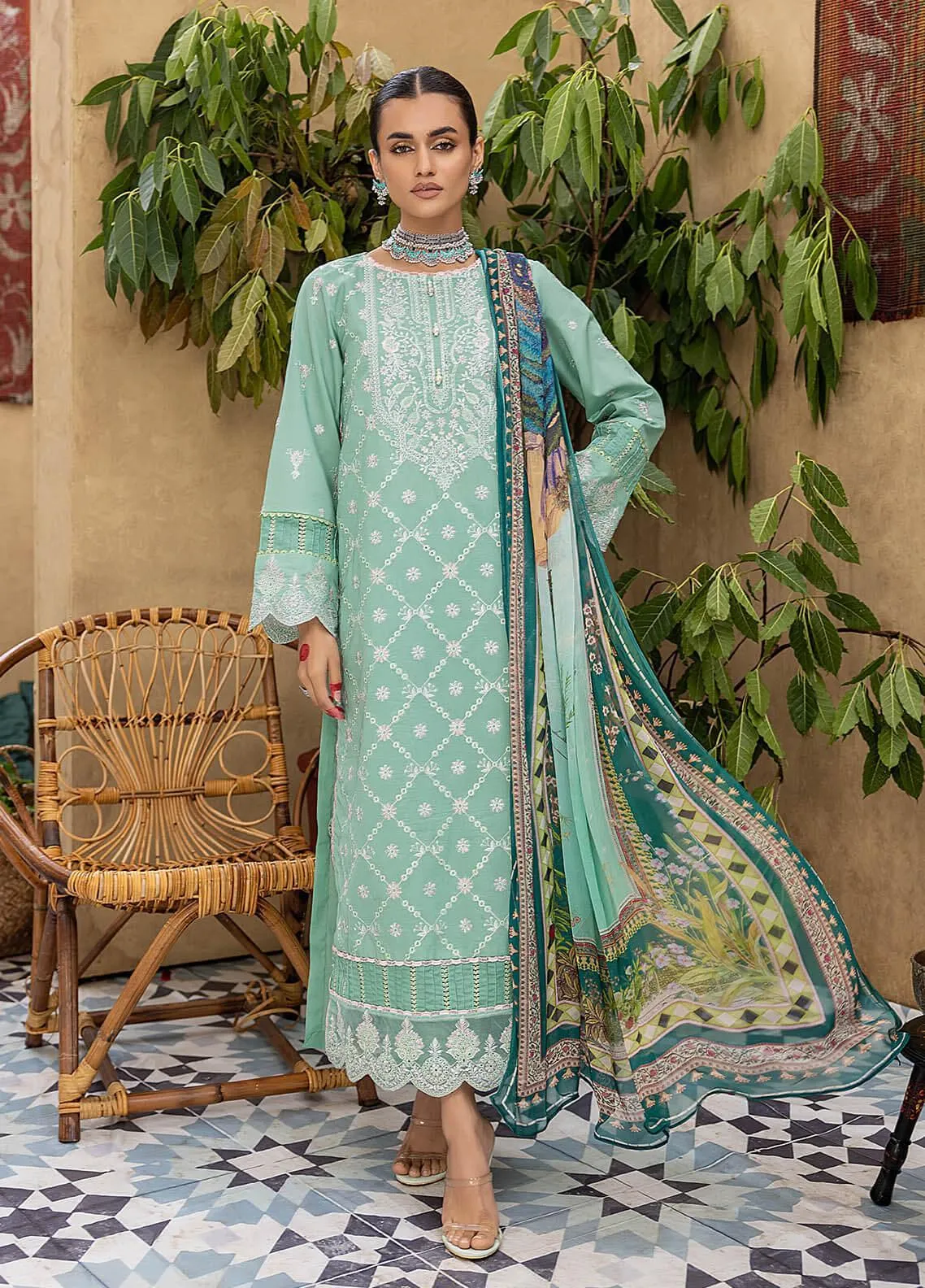 Kastoori By Awwal Embroidered Lawn Unstitched 3 Piece Suit - 09