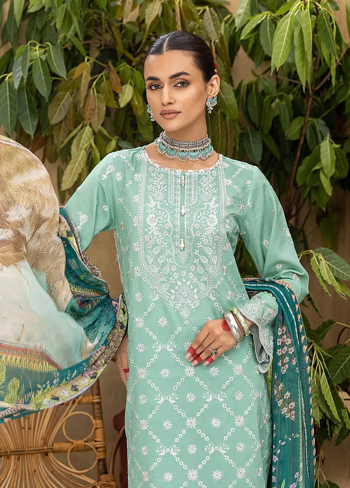 Kastoori By Awwal Embroidered Lawn Unstitched 3 Piece Suit - 09