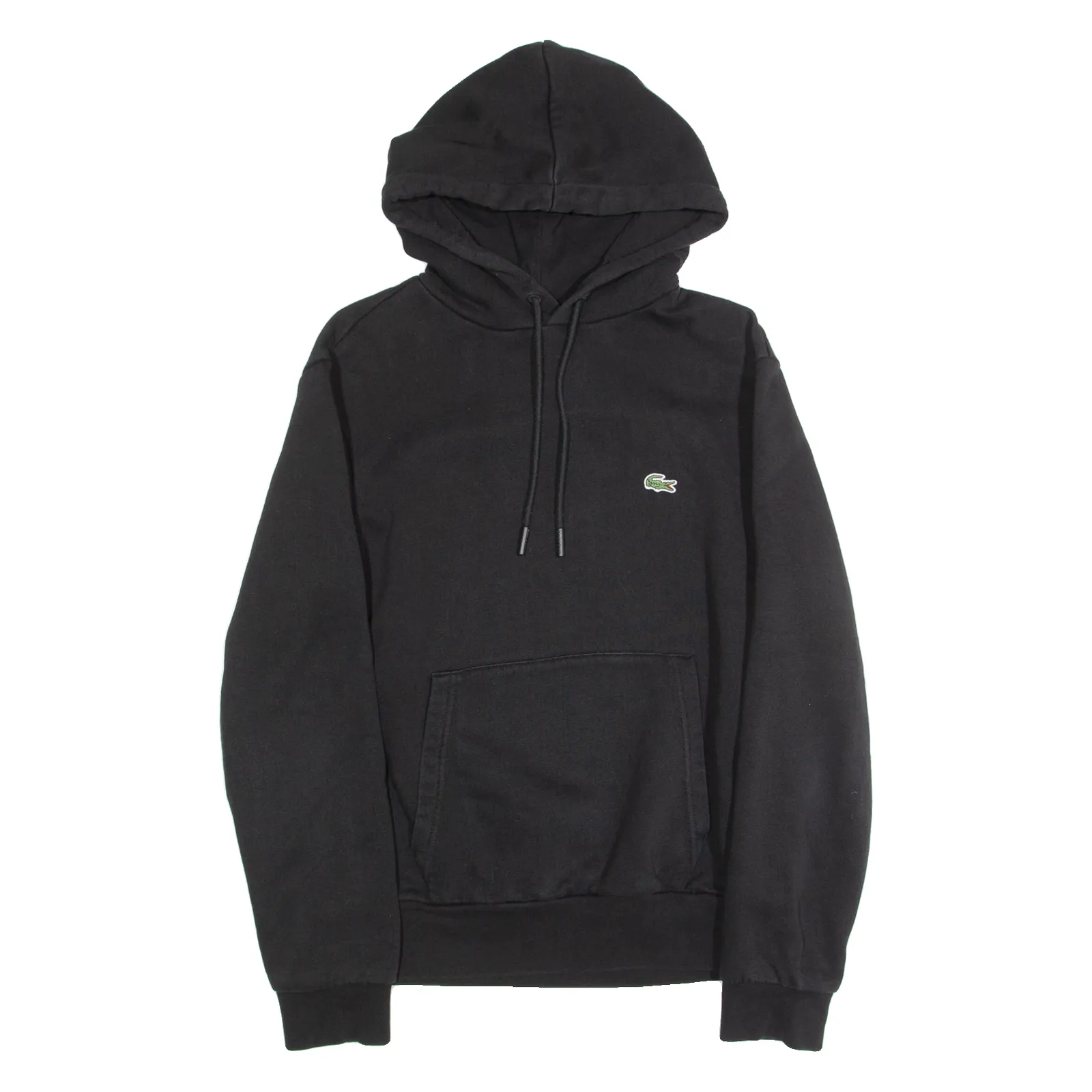 LACOSTE Mens Black Hoodie S