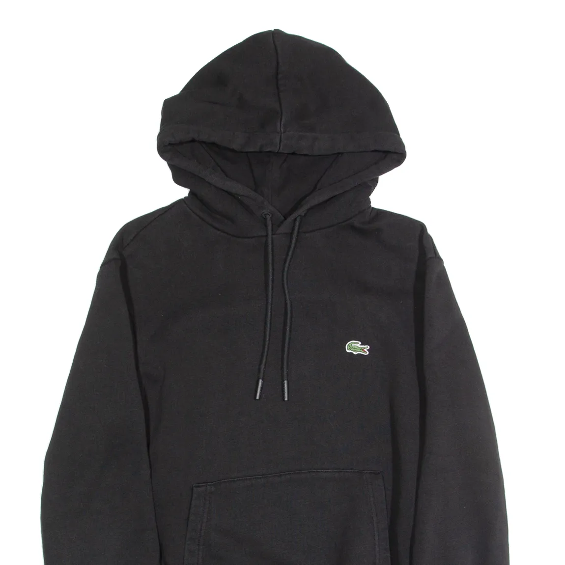 LACOSTE Mens Black Hoodie S