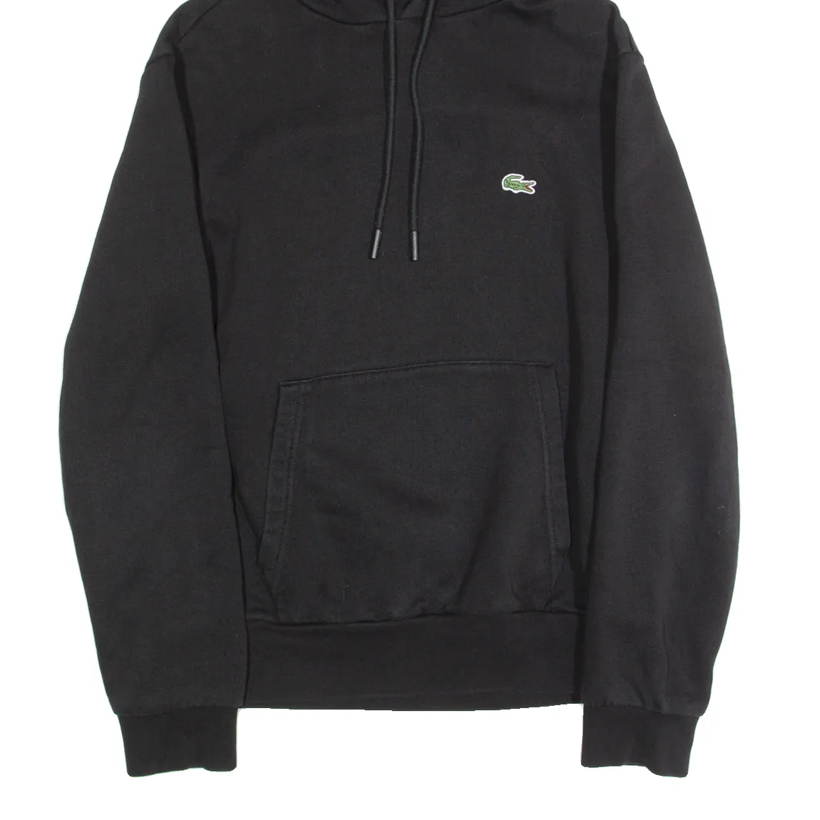 LACOSTE Mens Black Hoodie S