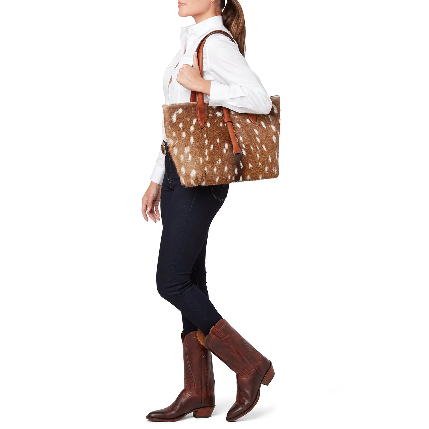 Large Axis Tote Bag :: Axis Brown