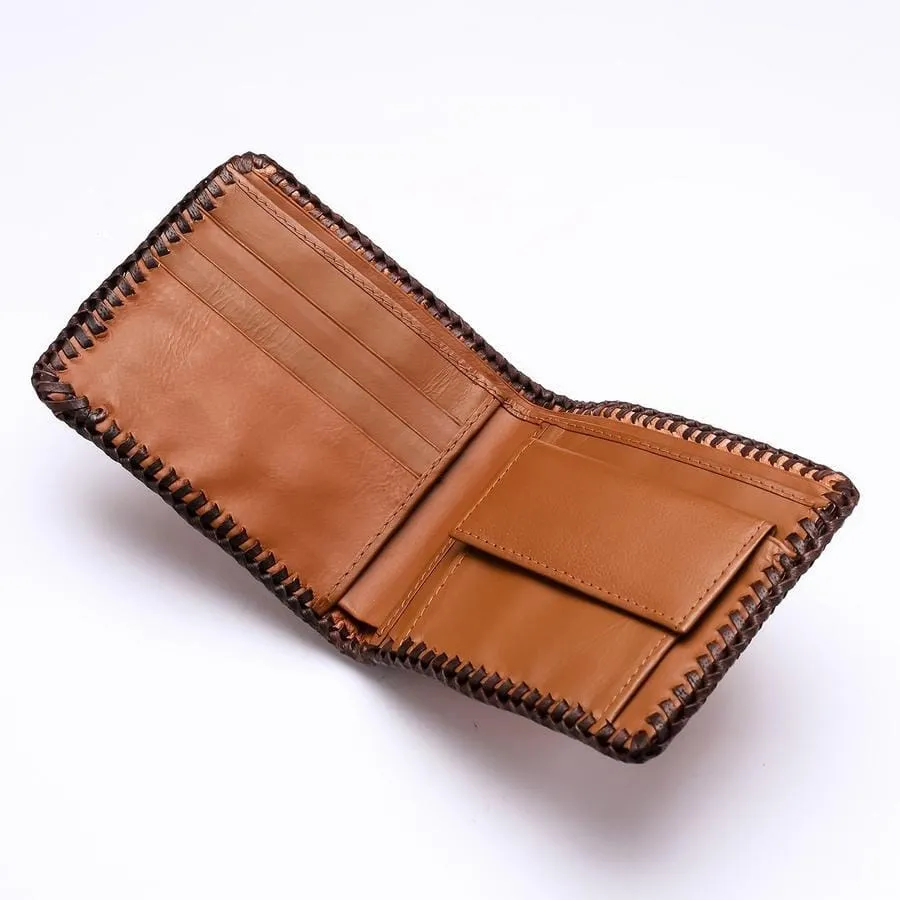 Light Brown Crocodile Backbone Wallet