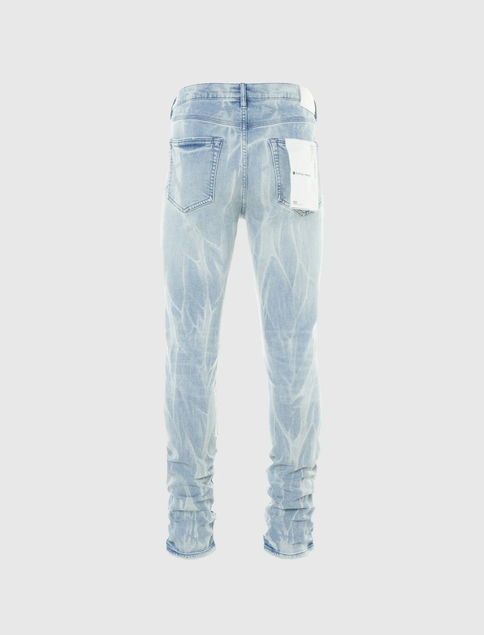 LIGHT INDIGO TIE ACID JEAN