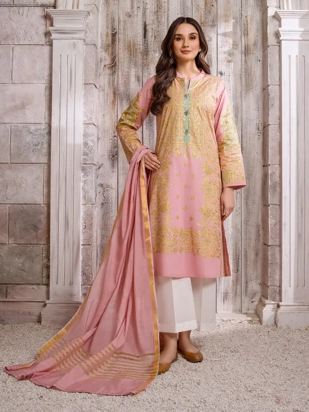 Limelight Summer Unstitched Paste Printed Lawn 2Pc Suit U2969 Pink