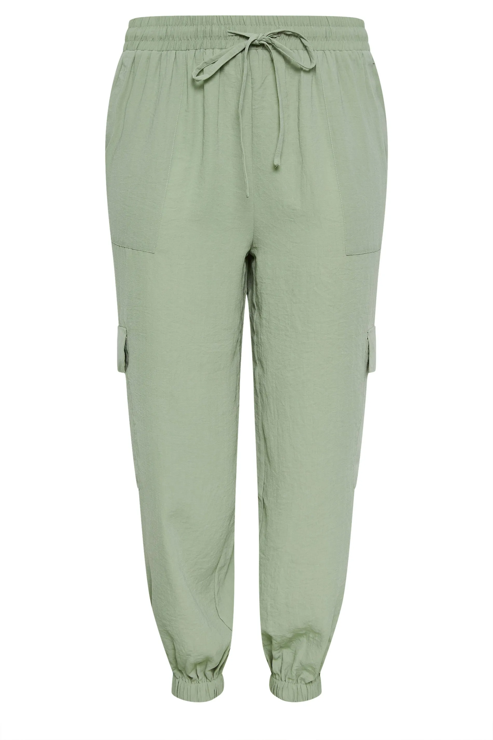 LIMITED COLLECTION Curve Khaki Green Cargo Pocket Trousers