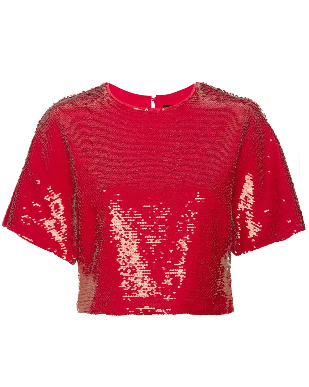 Lipstick Red Sequin Tee