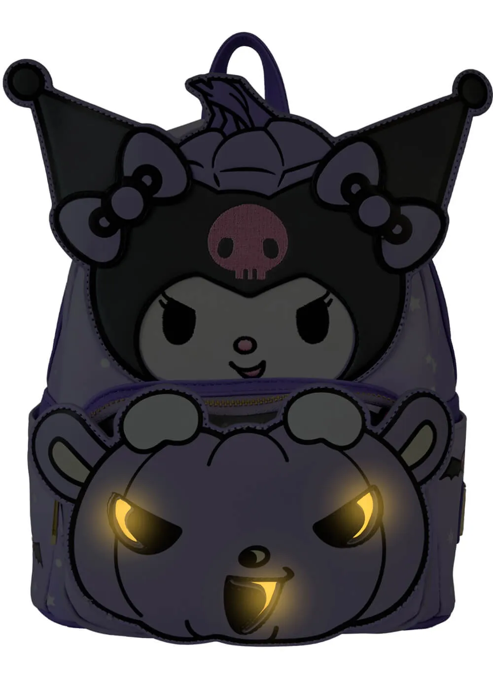 Loungefly Sanrio Kuromi Pumpkin Backpack Purple