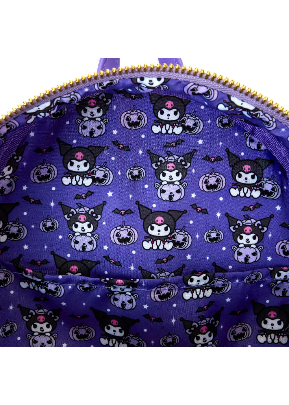 Loungefly Sanrio Kuromi Pumpkin Backpack Purple