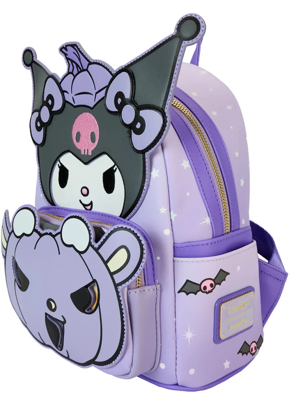 Loungefly Sanrio Kuromi Pumpkin Backpack Purple