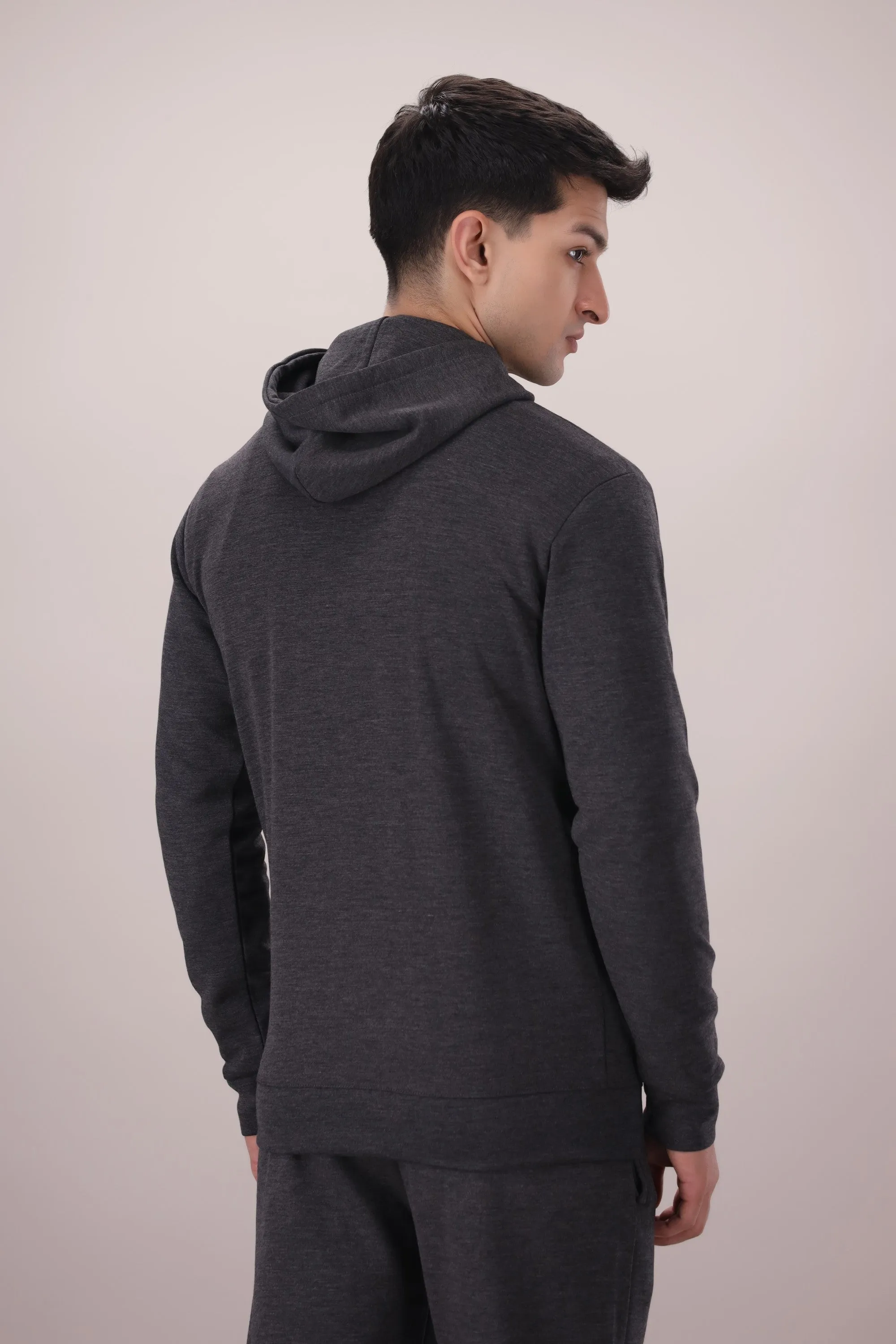 Luxe Stretch Black Hoodie