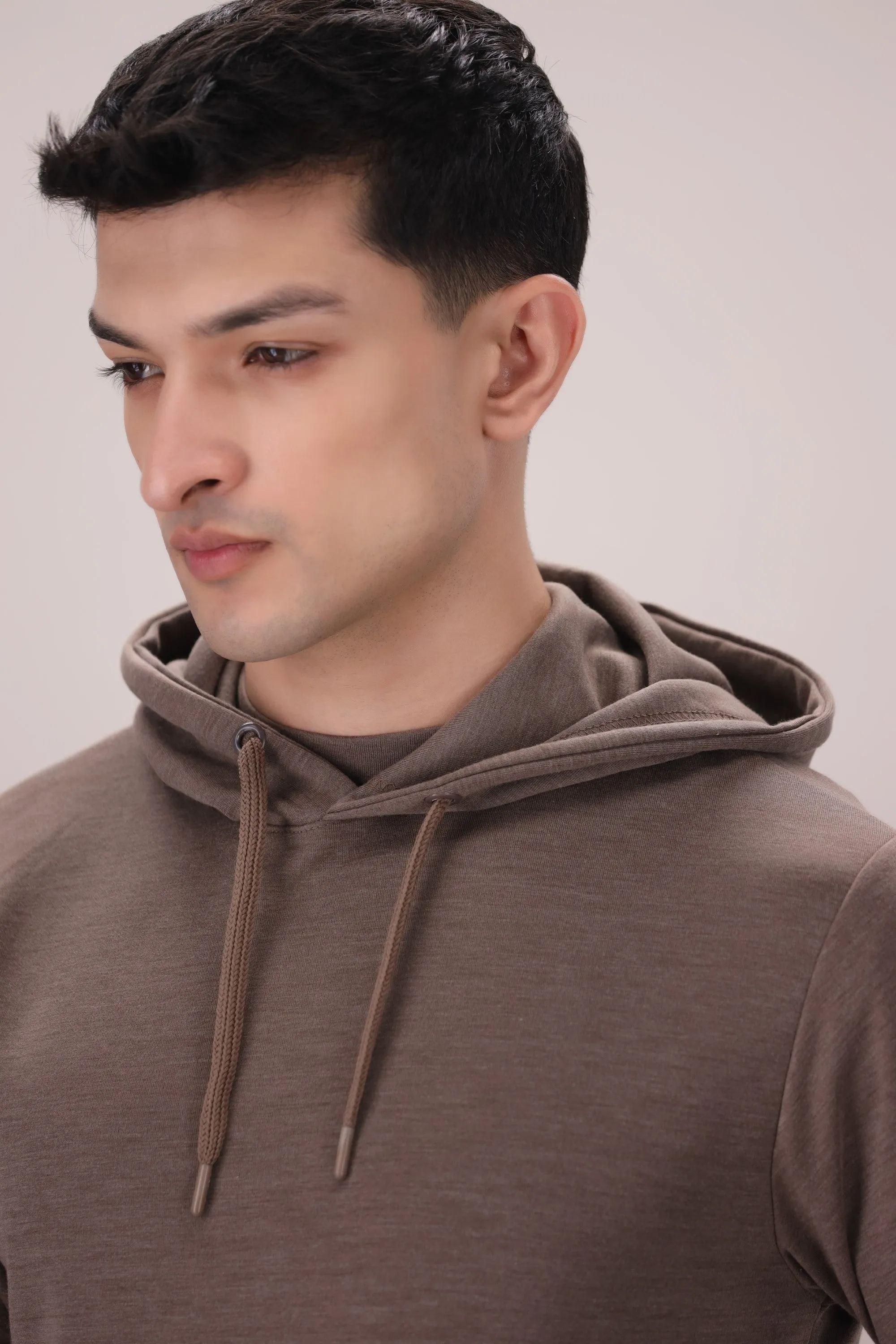 Luxe Stretch Walnut Hoodie