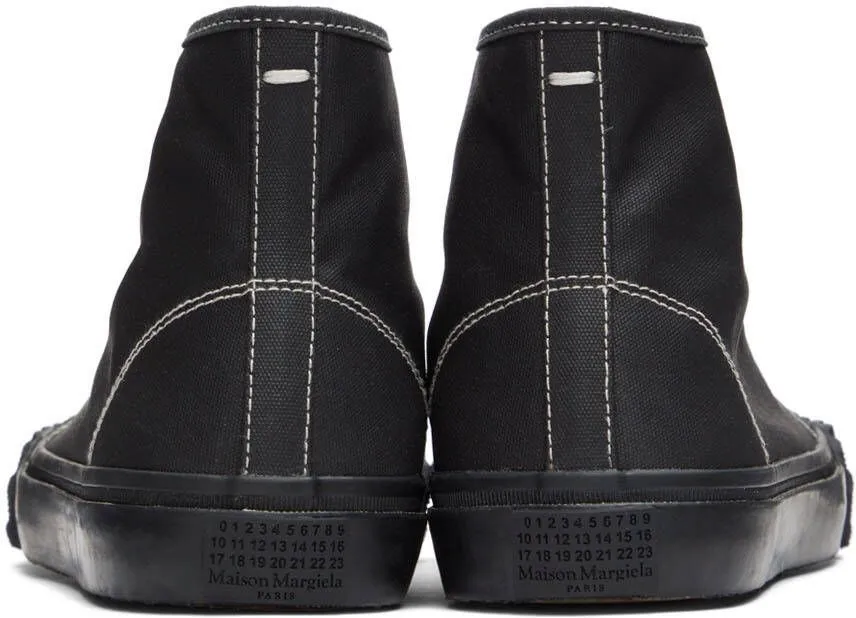 Maison Margiela Black Tabi High-Top Sneakers