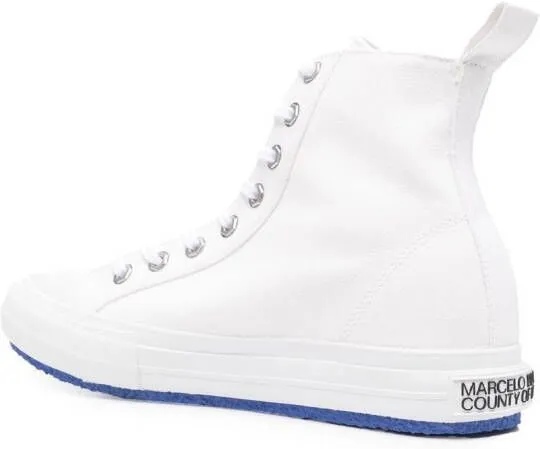 Marcelo Burlon County of Milan contrast-sole high-top sneakers White