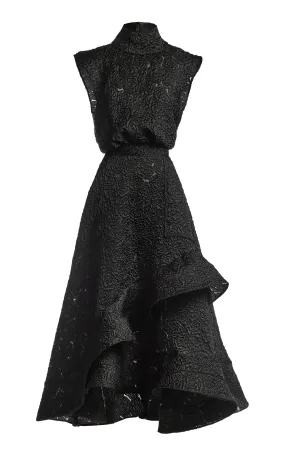 Maticevski Arresting Rosette-Crepe Maxi Dress