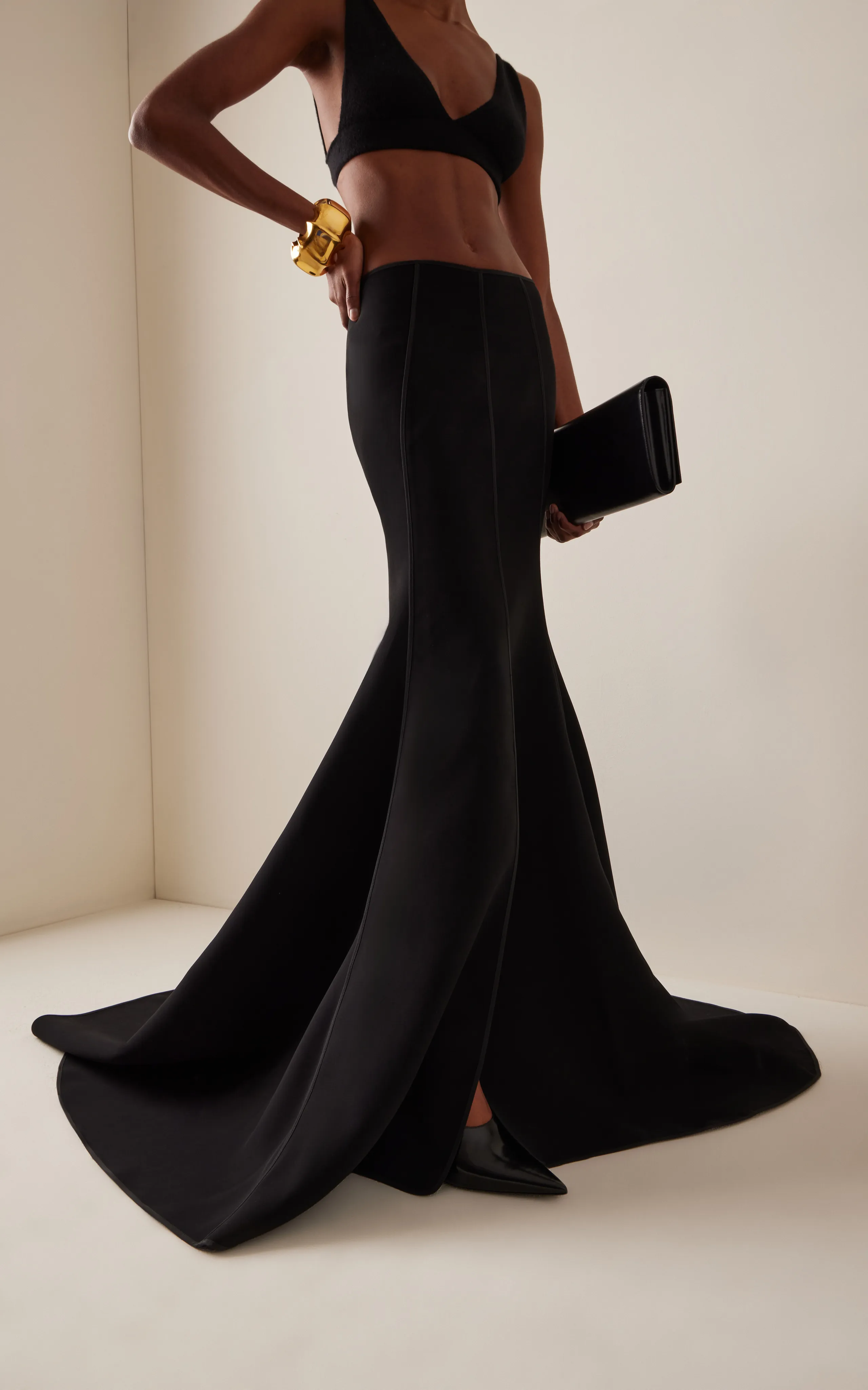 Maticevski Crepe Maxi Skirt