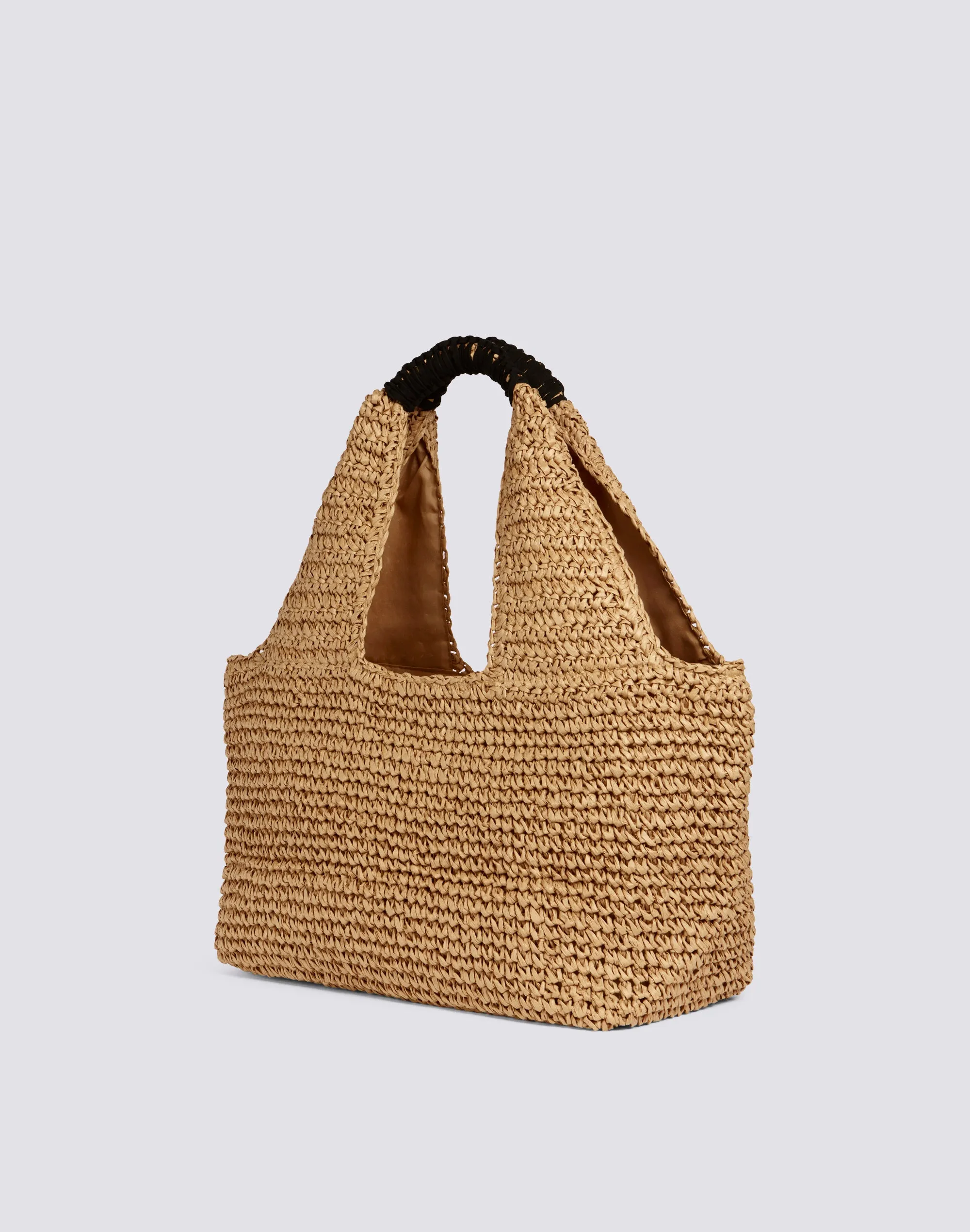 MAXI BAG IN PAPER STRAW INTRECCIATA