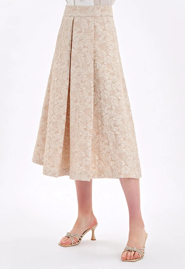 Maxi Textured Jacquard Skirt