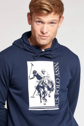 Mens Rider Hoodie in Navy Blue