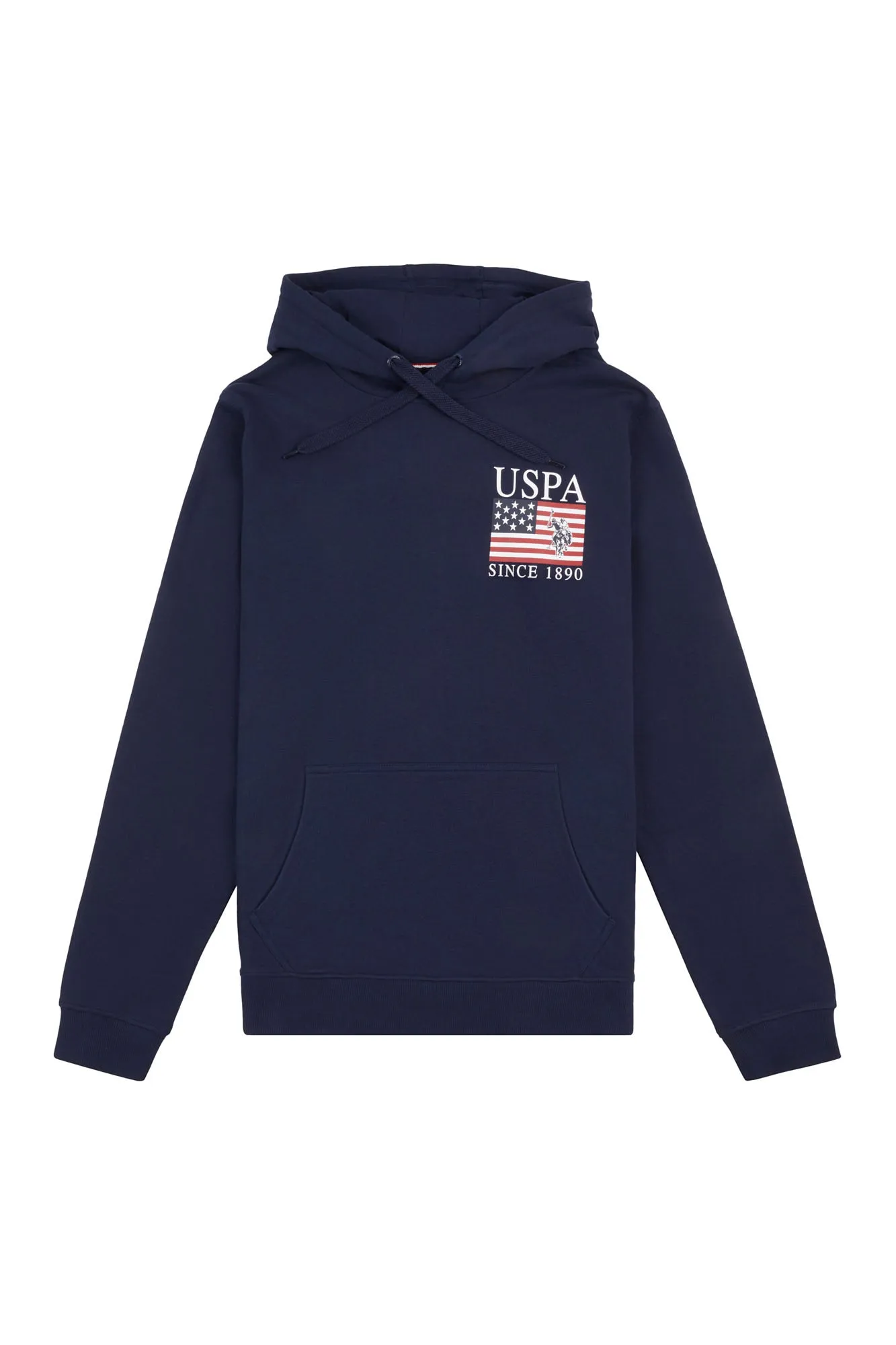 Mens Vintage 1890 Hoodie in Navy Blue