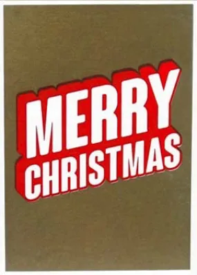 Merry Christmas Letterpress Card