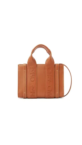 Mini Woody Tote Bag - Caramel