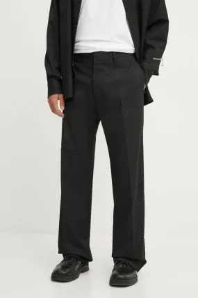 MM6 Maison Margiela trousers men's black color SH2KA0013.M35227