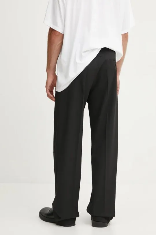 MM6 Maison Margiela trousers men's black color SH2KA0013.M35227