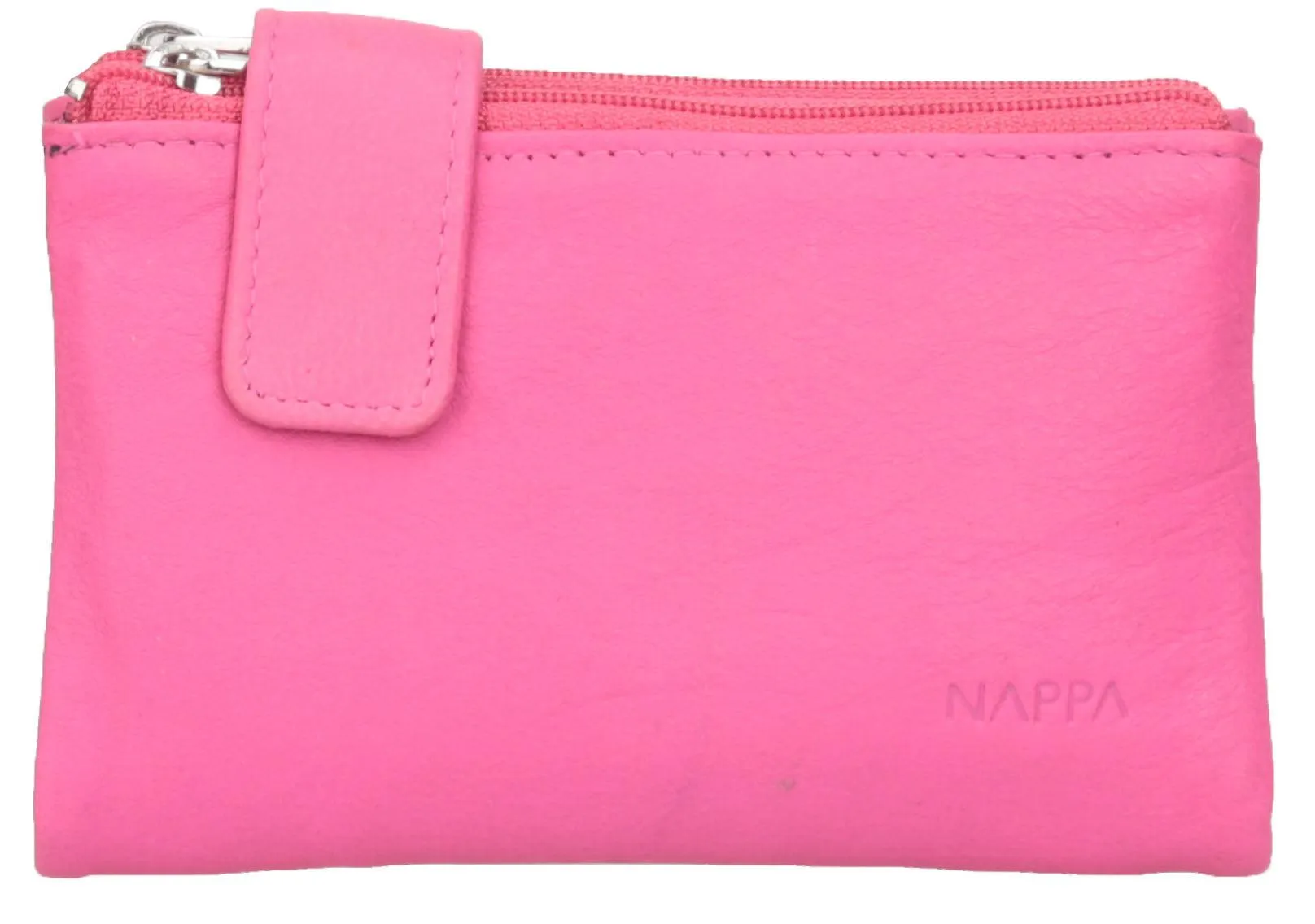 Nappa Mini Charlotte RFID Leather Wallet In New Pink