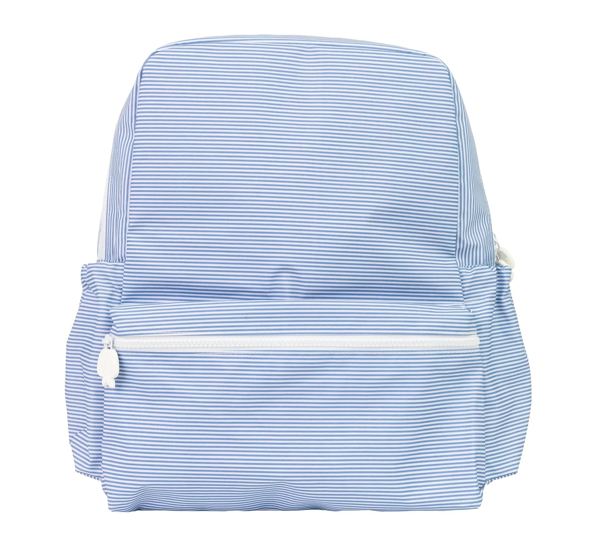 Navy Mini Stripe Small Backpack