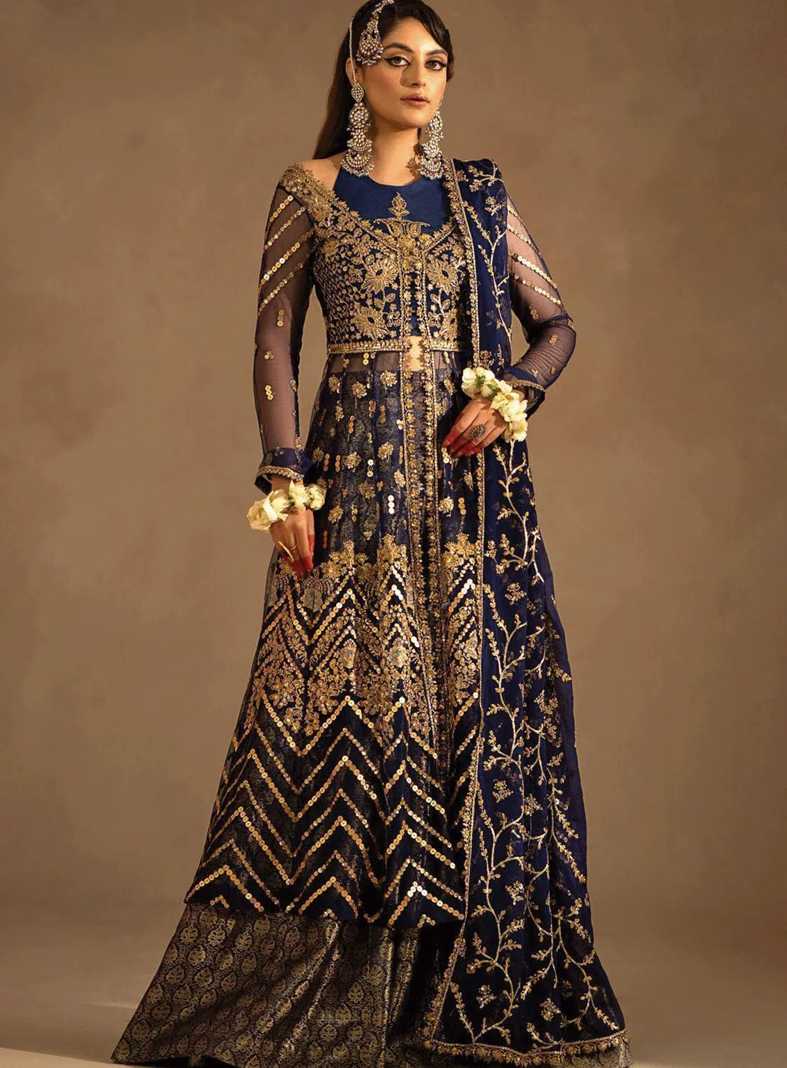 Nayab By Myeesha Embroidered Net Unstitched 3 Piece Suit - MY23NF 07 NEELUM