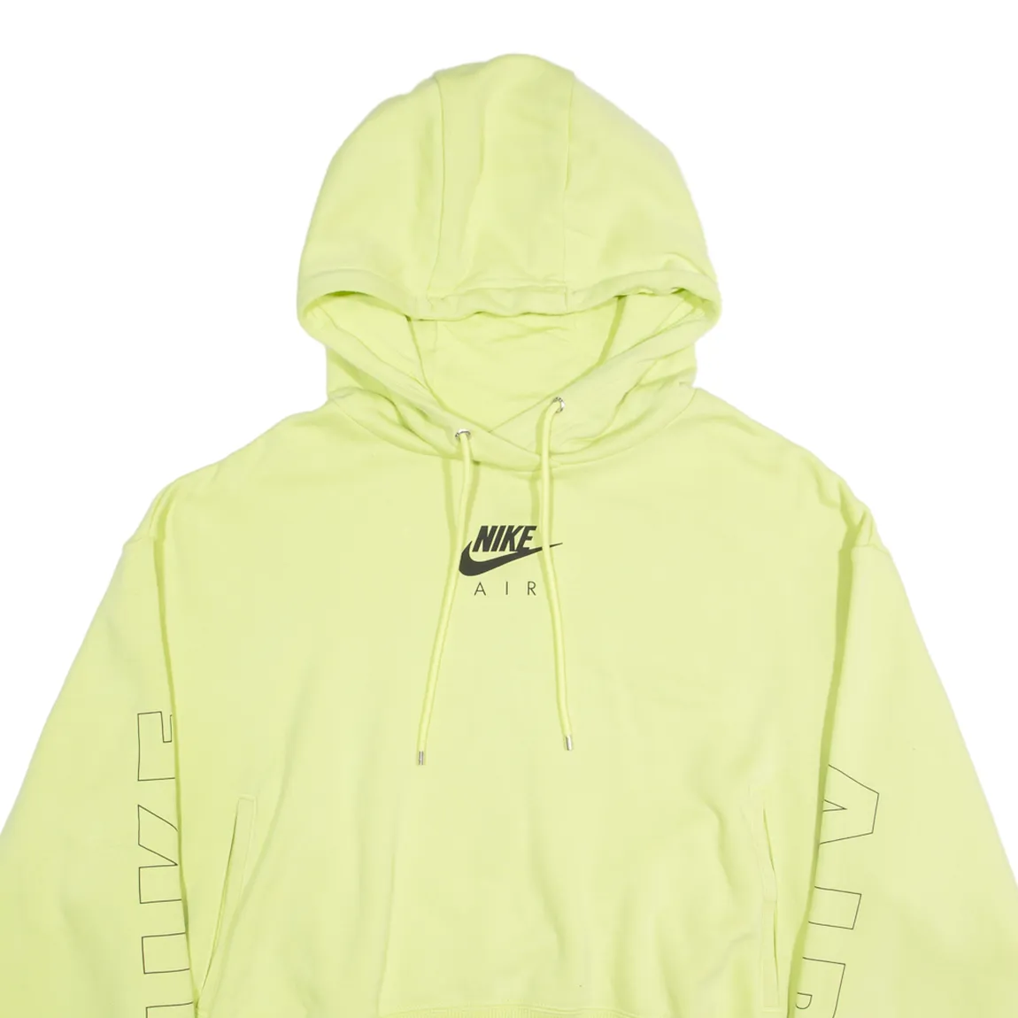 NIKE AIR Cropped Womens Green Hoodie L