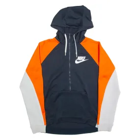 NIKE Mens Blue Hoodie Full Zip S