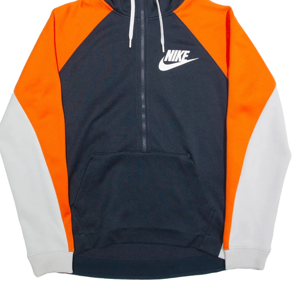 NIKE Mens Blue Hoodie Full Zip S