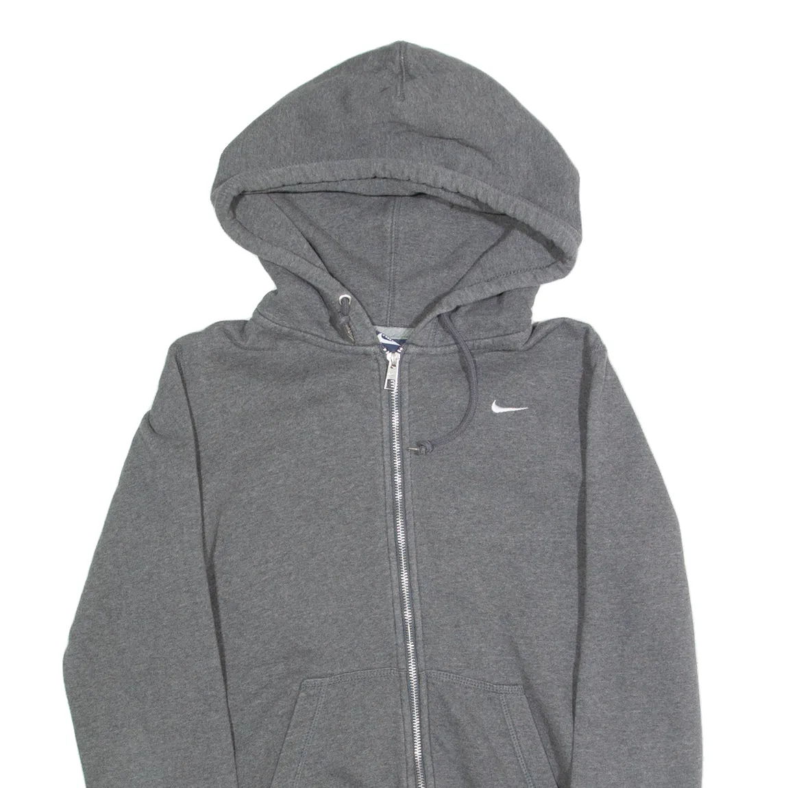 NIKE Mens Grey Hoodie Full Zip S