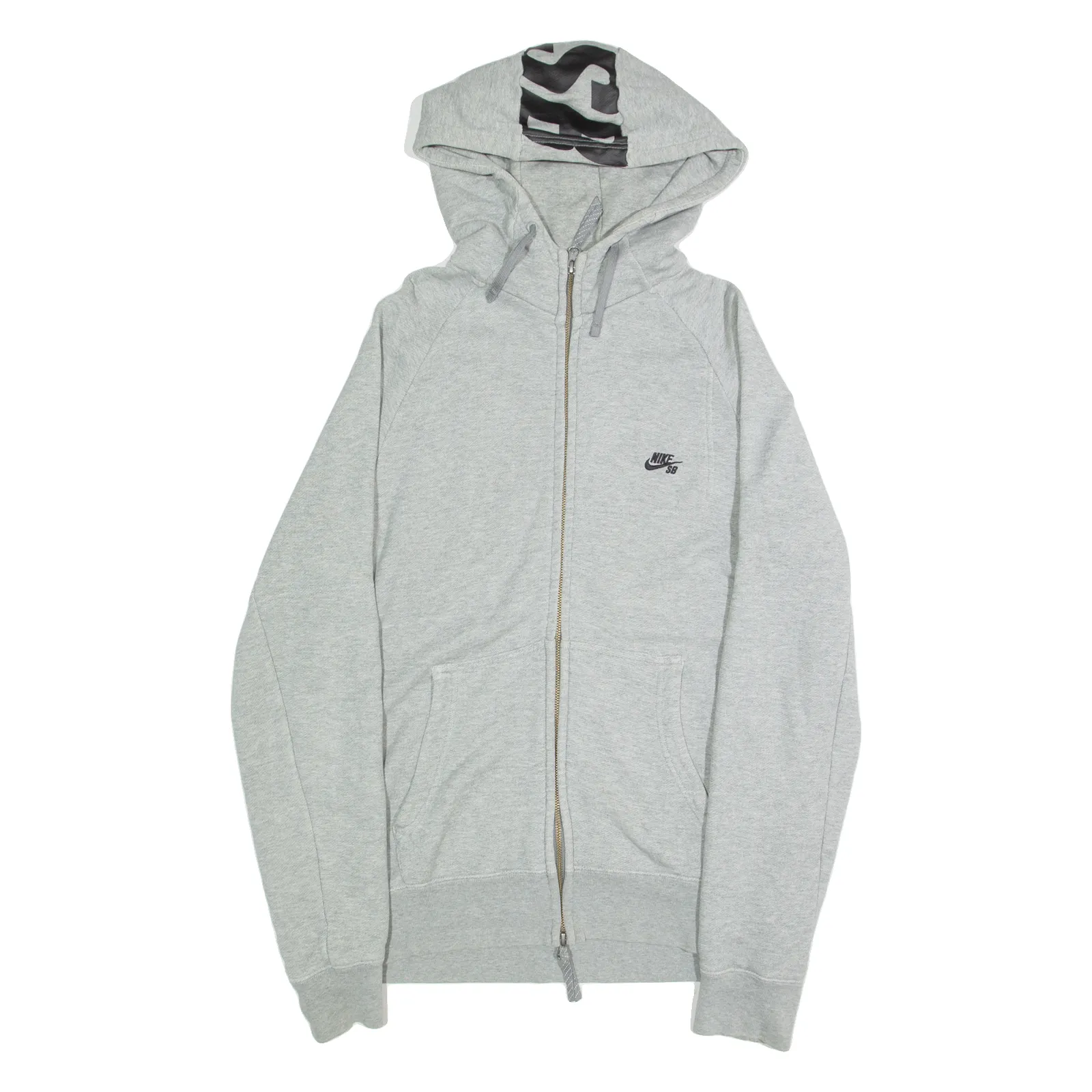 NIKE SB Mens Grey Hoodie Full Zip M