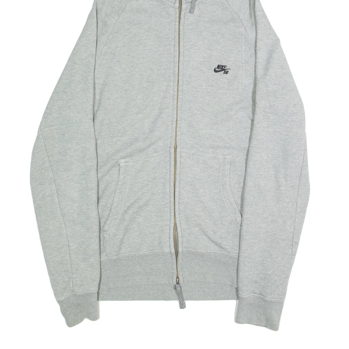 NIKE SB Mens Grey Hoodie Full Zip M