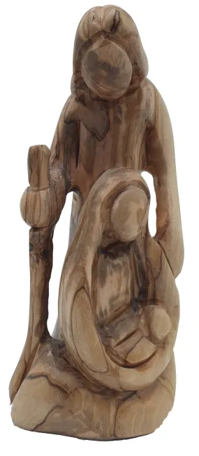 Olive Wood Nativity Figurine Made in the Holy Land - Unique Christmas Gift for Friends and Family