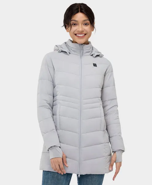 (Open-Box) Women's Heated Puffer Parka Jacket - New Colors (Battery Set Not Included)