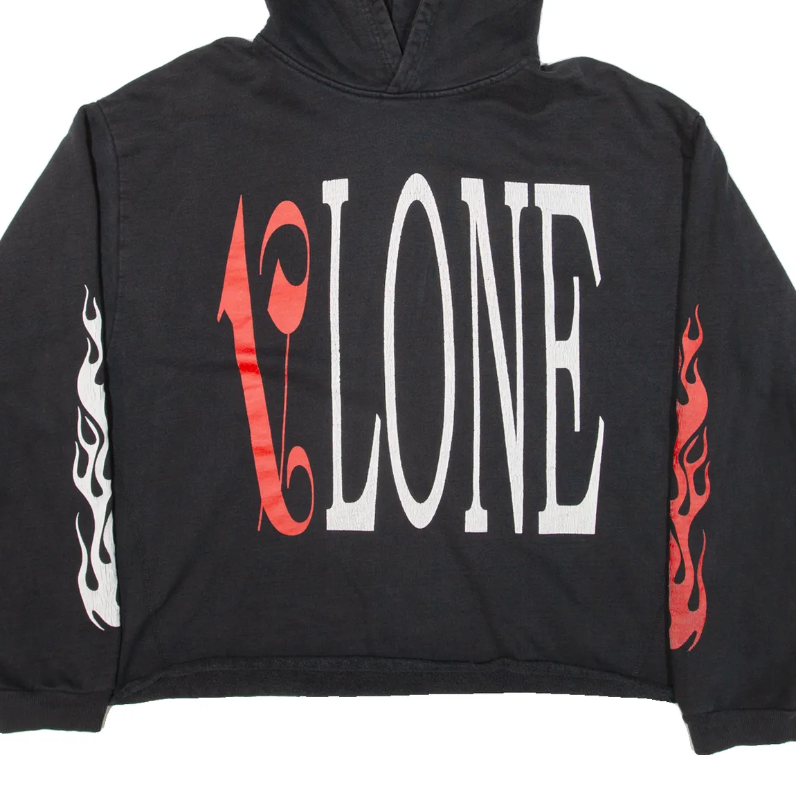 PALM ANGELS X VLONE Mens Black Hoodie L