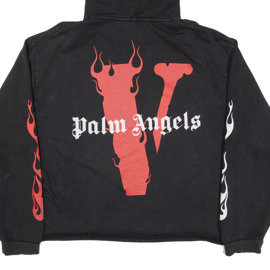 PALM ANGELS X VLONE Mens Black Hoodie L